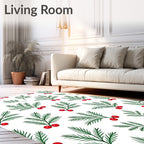 Foliage Berry Pattern Design Rug