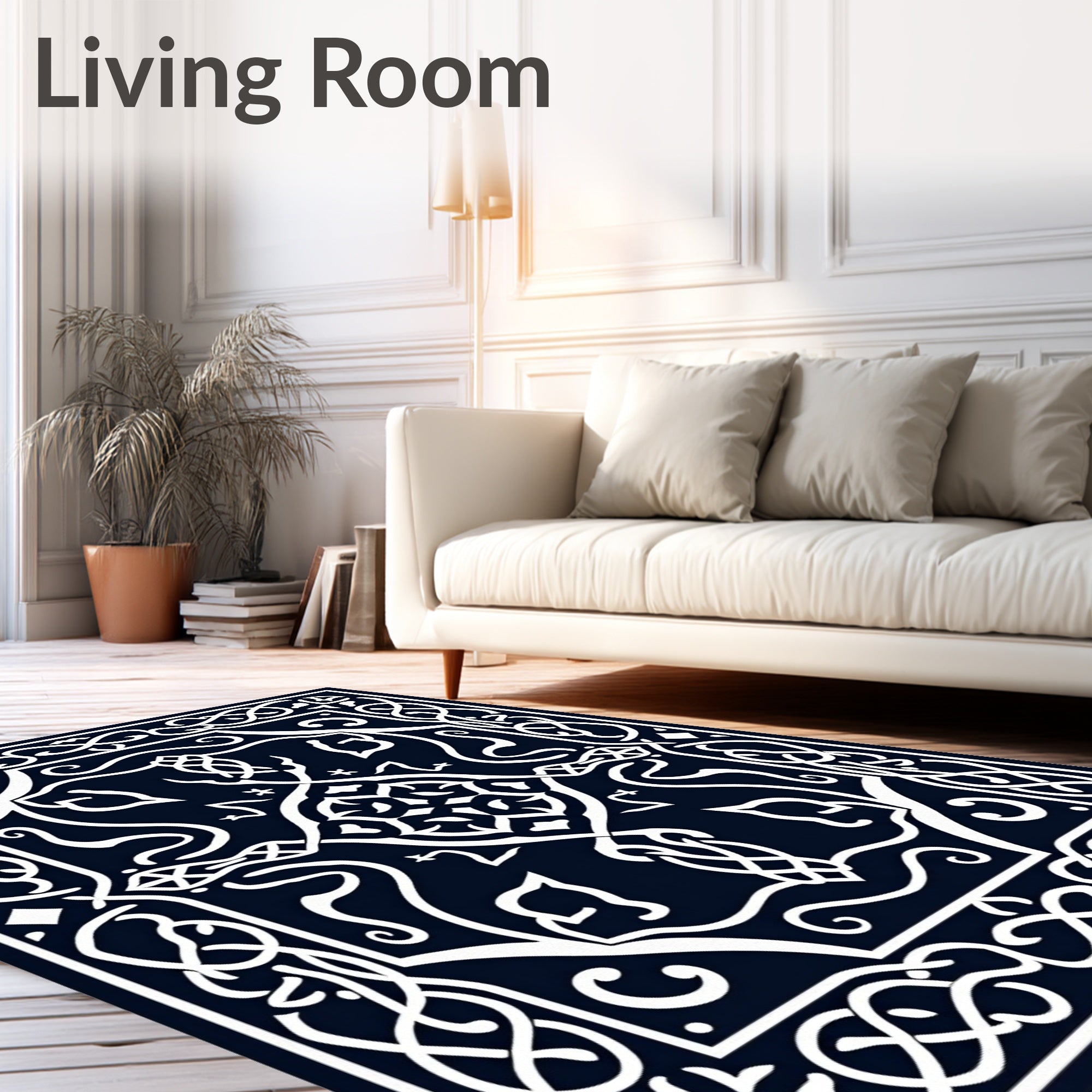Intricate Celtic Knot Inspired Design Rug