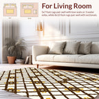Diamond Lattice With Star Accents Rug