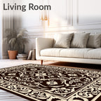 Classic Floral Scrollwork Pattern Rug