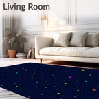 Dazzling Starfield Pattern Design Rug