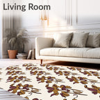 Abstract Organic Swirl Pattern Rug