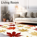Autumn Leaf Pattern Rug