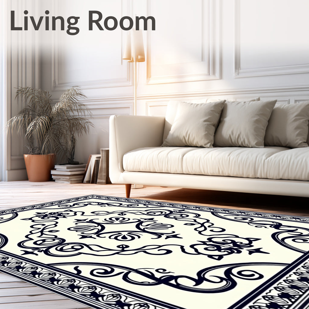 Classic Orante Floral Bordered Rug
