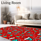 Cute Christmas Character Pattern Rug