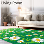 Garden Field Daisy Meadow Design Rug