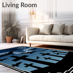 Cemetery Birds And Stormy Sky Design Rug