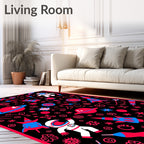 Cosmic Astronaut Rocket Planet Repeating Rug