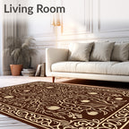 Autumnal Vines With Pumpkin Accents Rug