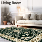 Classic Floral Inlay Pattern Rug
