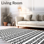 Abstract Script Pattern Rug