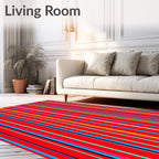 Bold Vertical Stripe Pattern Rug