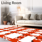 Bold Abstract Graphic Rectangle Pattern Rug