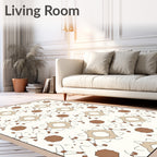 Geometric Diamond Star Pattern Rug