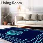Abstract Geometric Tech Design Rug