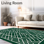 Geometric Intersecting Lines Design Rug
