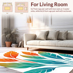 Tropical Feather Bold Pattern Rug