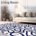 Abstract Organic Contour Design Rug