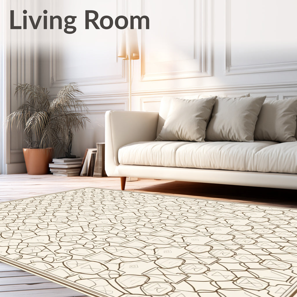 Geometric Repeating Abstract Pattern Rug