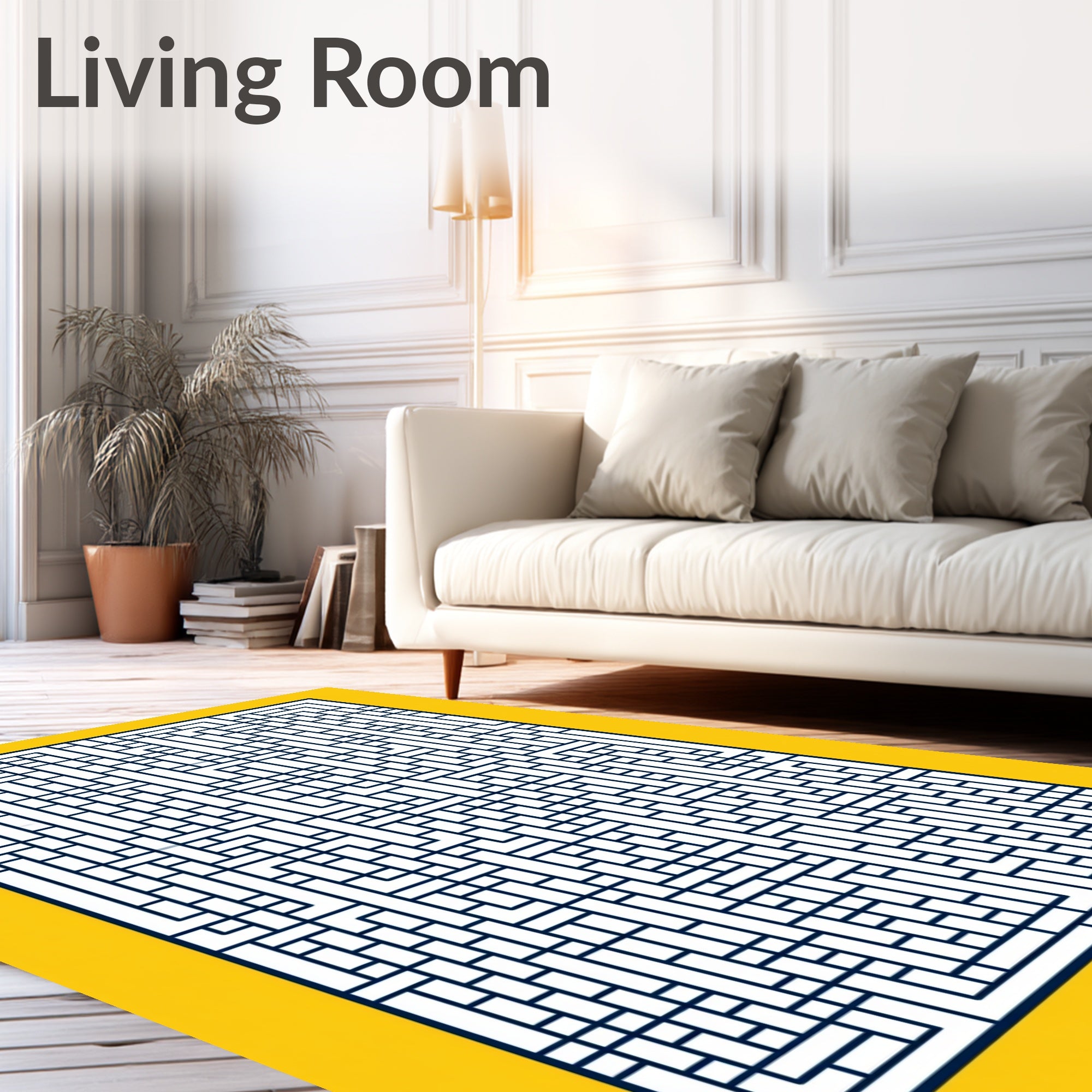 Navajo Geometric Lattice Pattern Rug