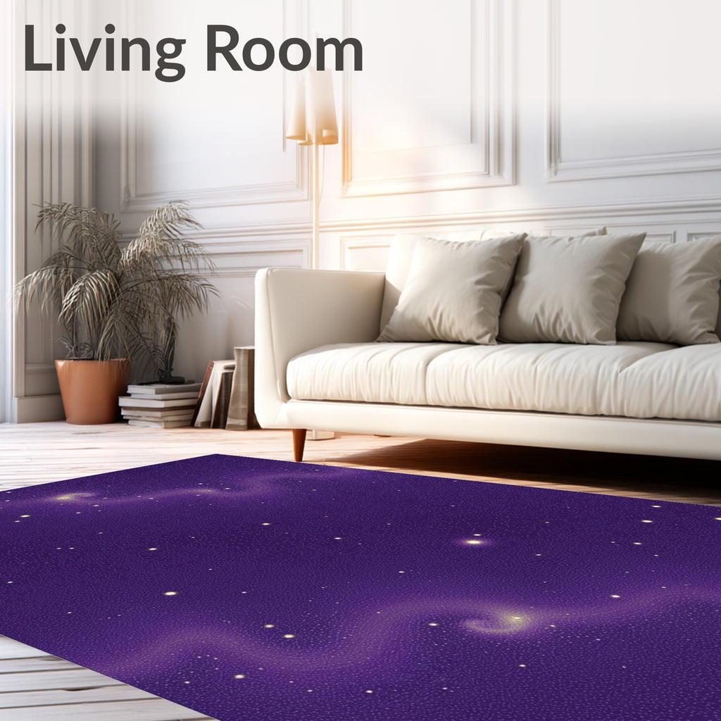 Cosmic Swirls Starfield Design Rug