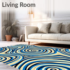 Abstract Swirls Pattern Rug