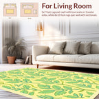 Enchanting Botanical Leaf Pattern Rug