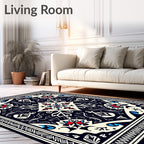 Intricate Floral Geometric Pattern Rug