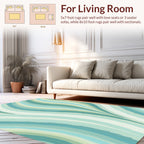 Ocean Wave Striped Pattern Rug