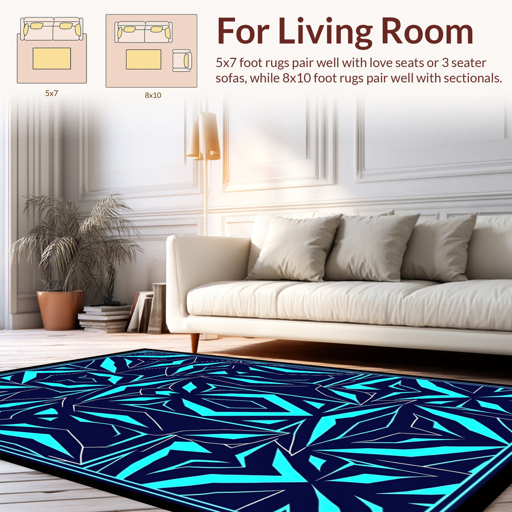 Bold Geometric Symmetry Design Rug