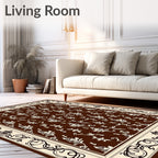 Baroque Damask Pattern Rug