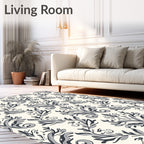 Classic Floral Scroll Pattern Rug