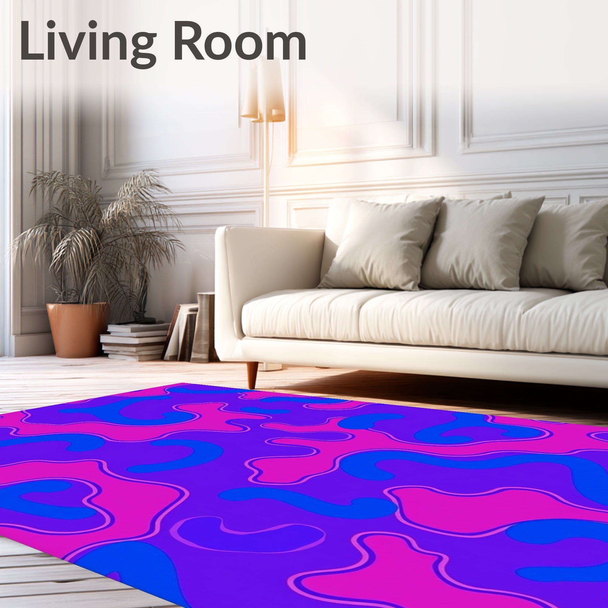 Bold Abstract Swirls Rug