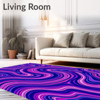 Vibrant Swirls Pattern Rug