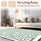 Intricate Maze Pattern Design Rug