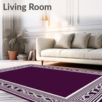 Geometric Border Patterned Rug