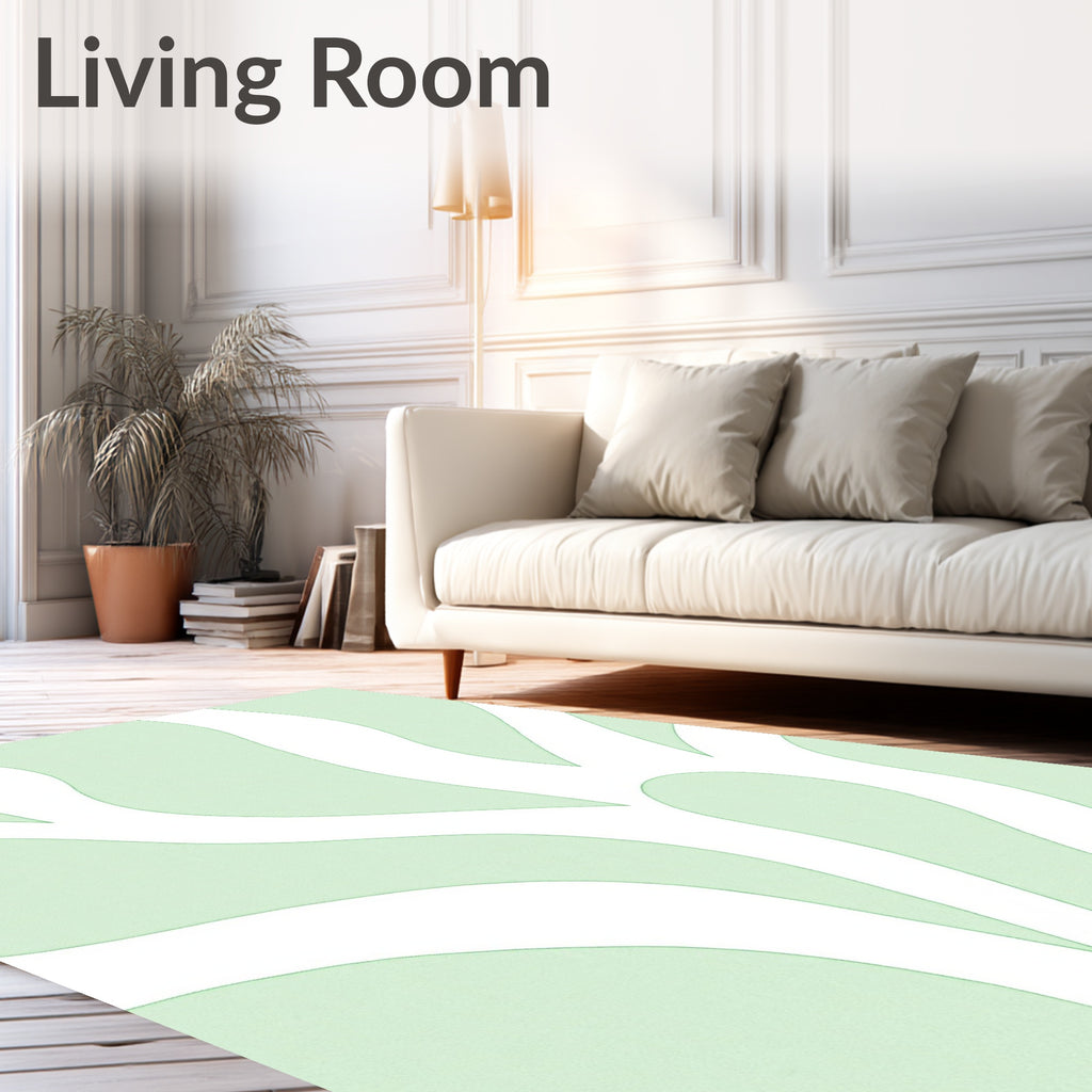 Abstract Organic Flowing Pattern Rug