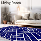 Geometric Illusion Diamond Pattern Rug