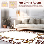 Ornate Flourish Scroll Pattern Rug