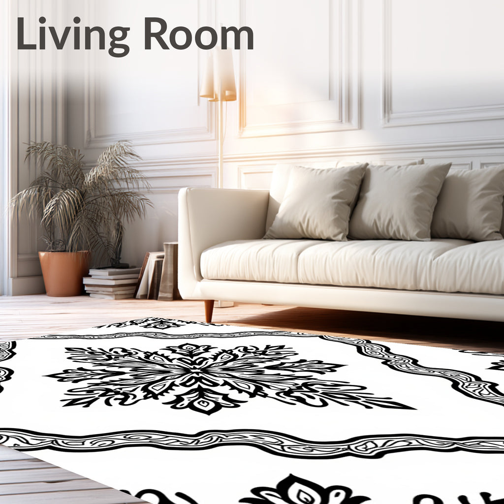 Classic Floral Medallion Pattern Rug