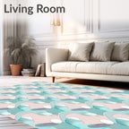 Abstract Swirls Pastel Pattern Rug