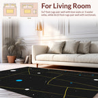 Cosmic Yellow Constellation Pattern Rug
