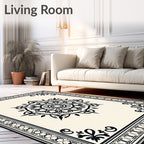Intricate Mandala Style Floral Carpet Design Rug