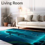 Deep Sea Shark Swarm Rug