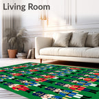 Nutcracker Soldiers Pattern Rug