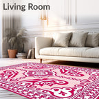 Ornate Mandala Figural Pattern Rug