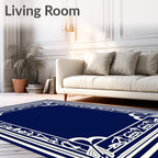 Classic White Decorative Edge Rug