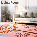 Autumn Branches In Pink Hues Rug