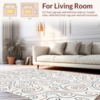 Elegant Swirl Pattern Design Rug