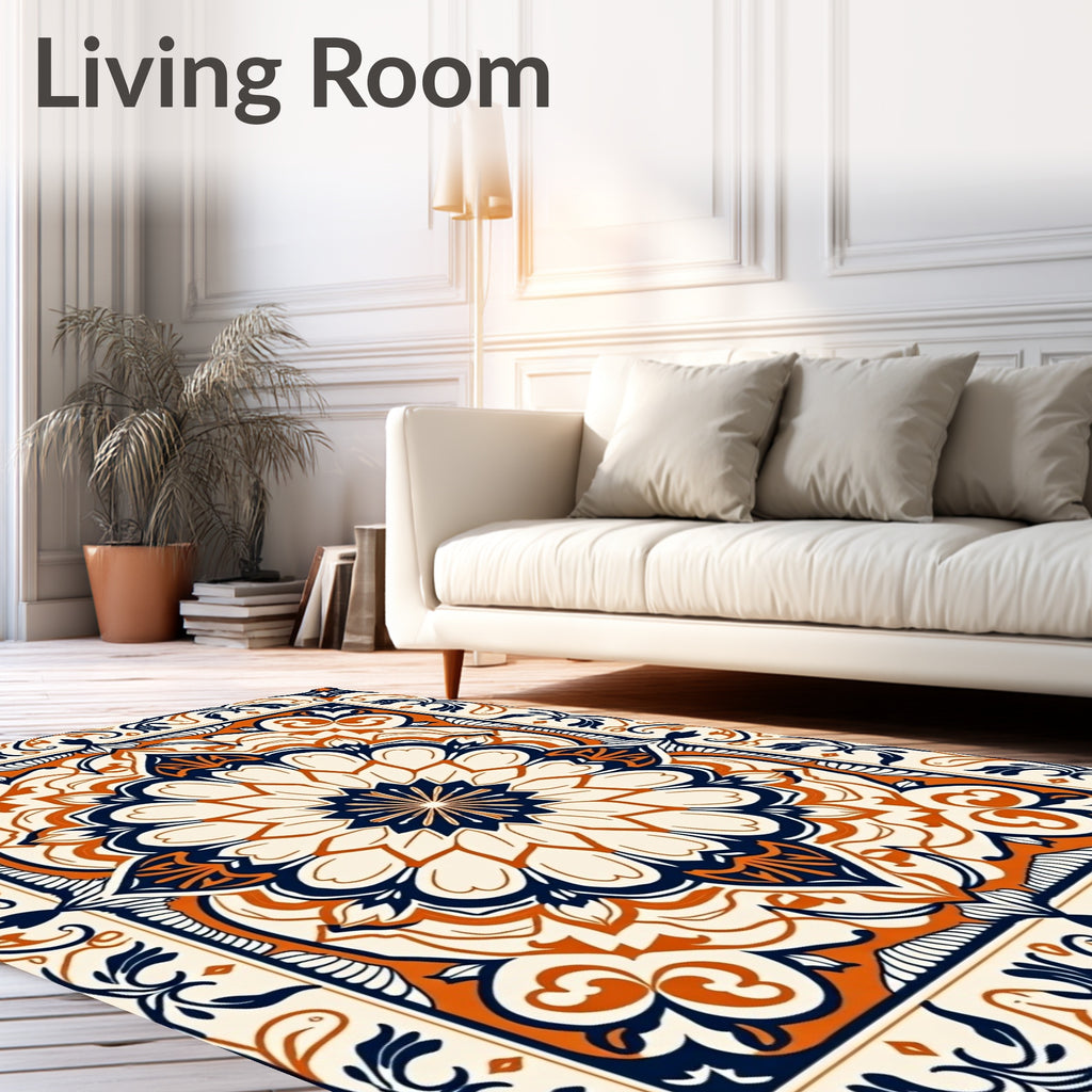 Mandala Floral Pattern Rug